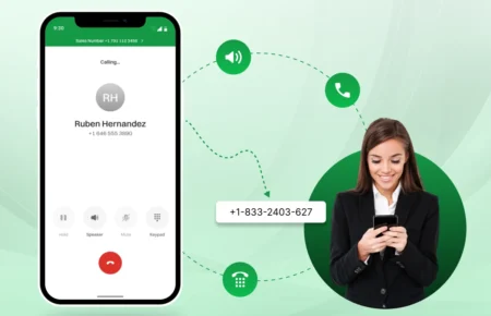 This picture shows what is a temporary phone numbers.