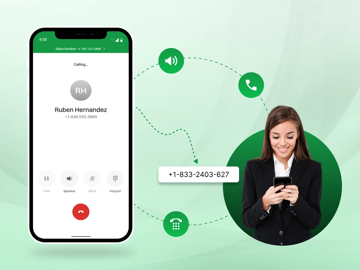This picture shows what is a temporary phone numbers.
