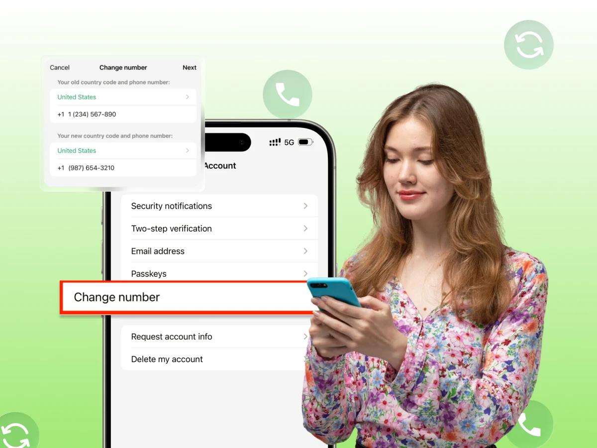Change your virtual phone number - Featured Image
