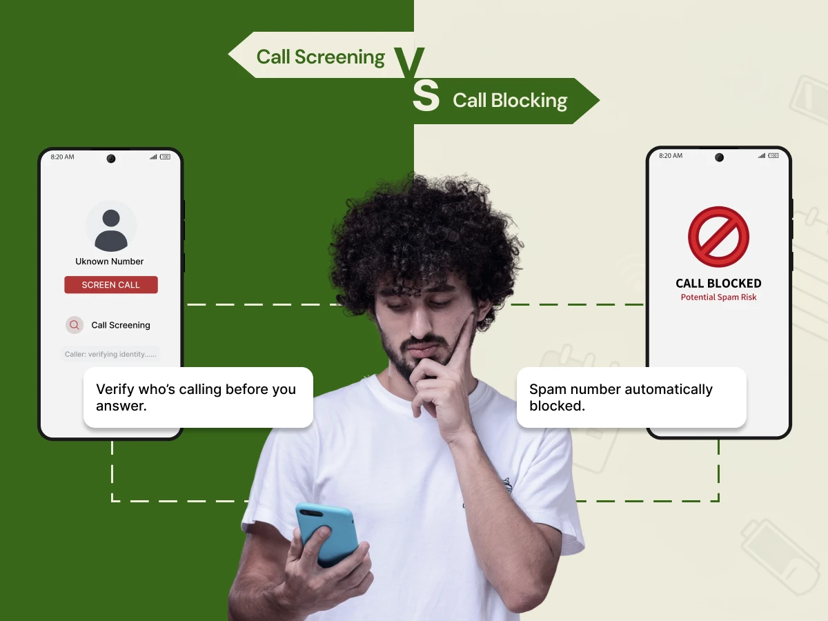 call screening vs call blocking
