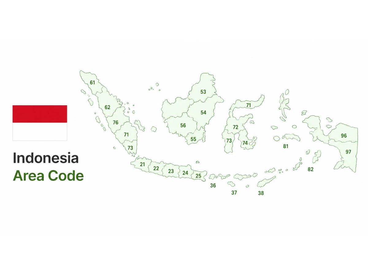 Indonesian Area Codes